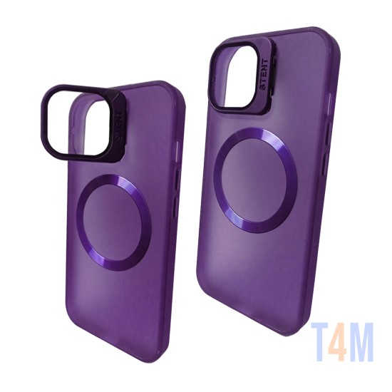 Capa de Proteção de Fusão de Silicone para Apple iPhone 15 Pro Roxo